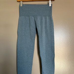 NVGTN Slate Blue Contour Seamless Leggings Size Small